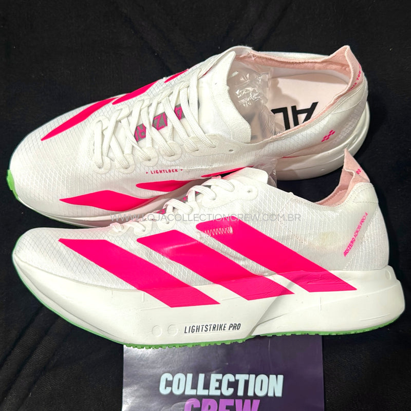 Ad running P4 branco listra rosa