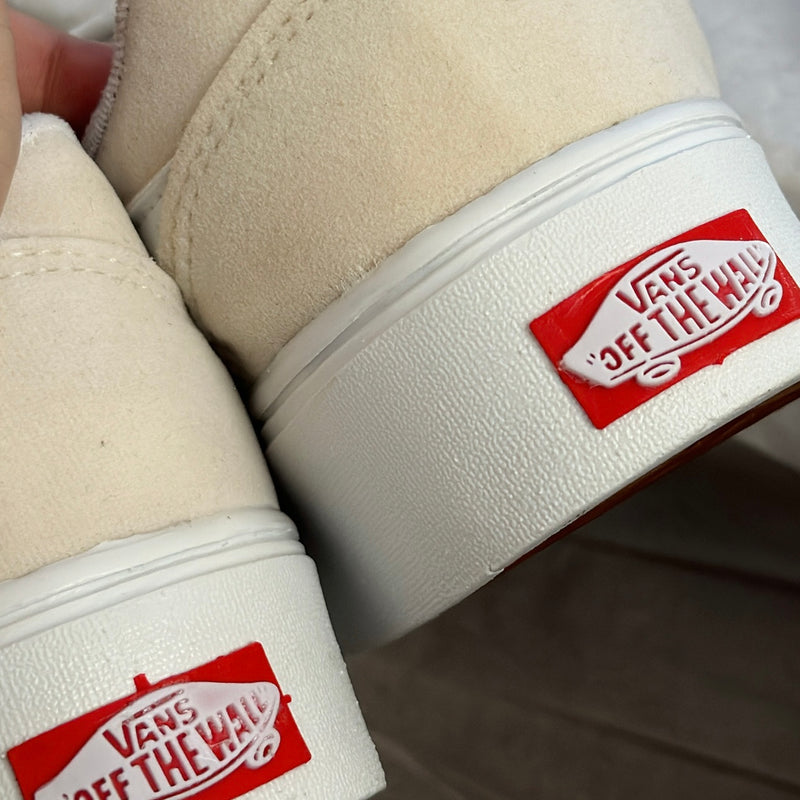 Vans plataforma bege