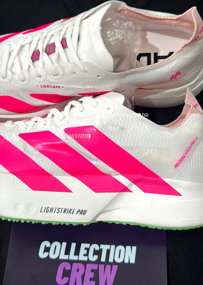 Ad running P4 branco listra rosa