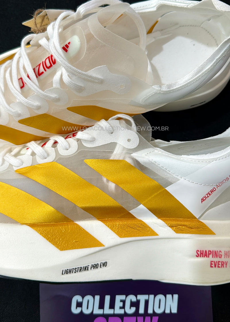 Adi running Pro 4 branco/dourado 1:1