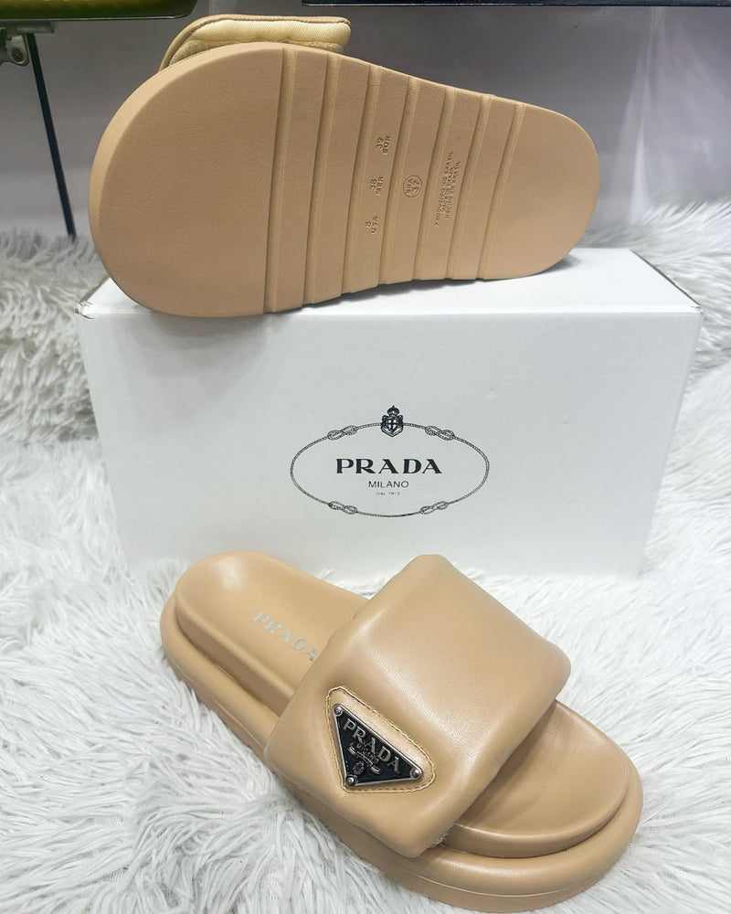 Chinelo Pra puffer caramelo