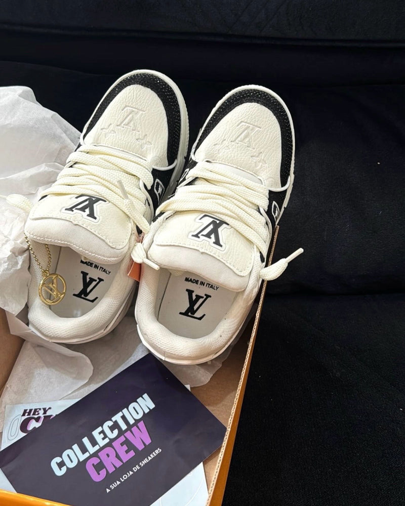 Louis vuitton trainer off cravejado